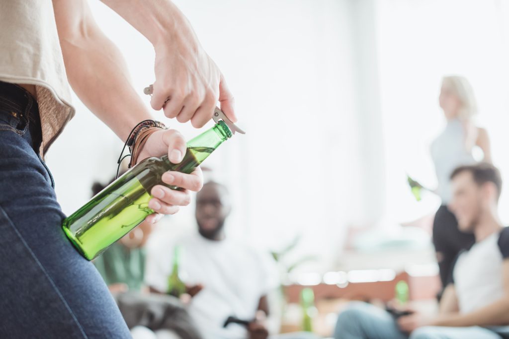 butelka z alkoholem